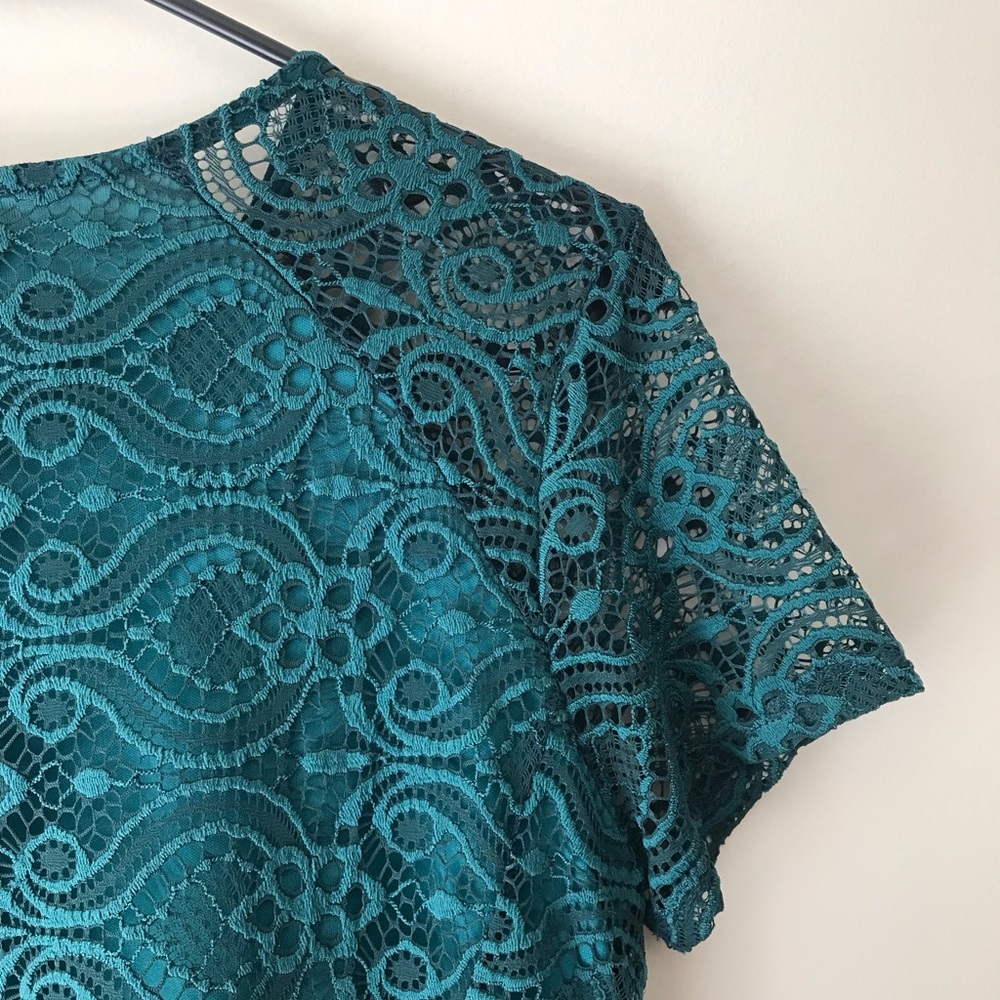 Show Me Your MuMu Lace Short Sleeved Mini Dress, EUC, Size Small - Picture 10 of 11